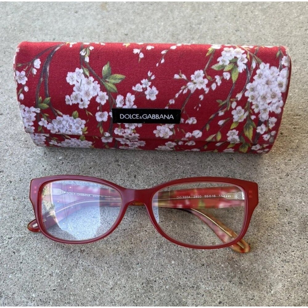 Dolce  Gabana Women’s reading glasses DG3204 2850 floral Red
